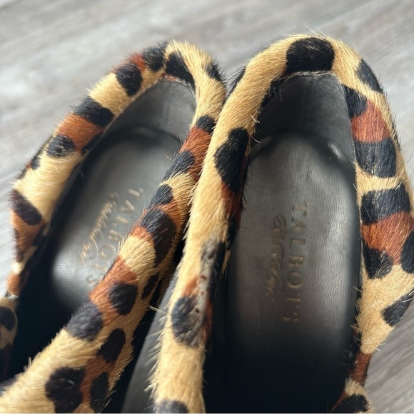 Talbots Leopard Print  Calf Hair High Hill Ankle Boot - Picture 8 of 14